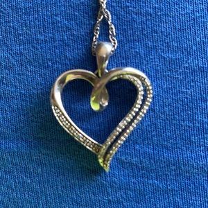 Sterling silver heart necklace